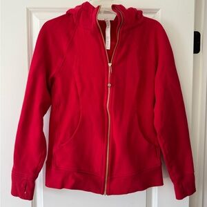 Lululemon Red Zip-Up Hoodie